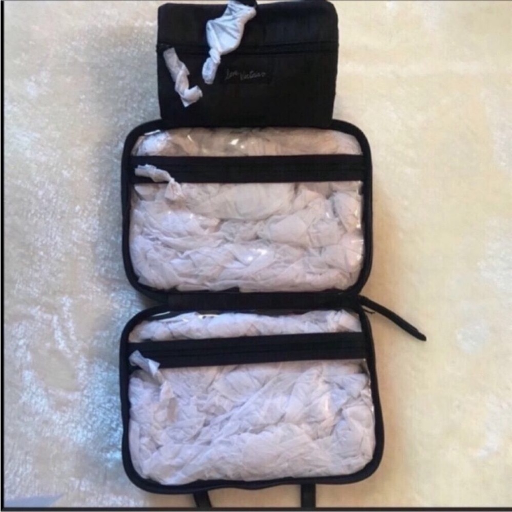 Victoria's Secret Pink Stripe Jetsetter Make up Cosmetic Hanging Travel … - Picture 2 of 6